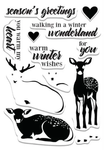 Теплые зимние пожелания прозрачные штампы для сделай сам