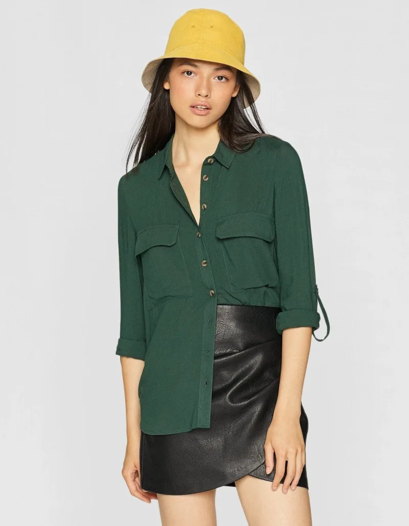 

Equipment Slim Signature Casual Shirt Two Pocket Rich Ivy Womens New Fashion