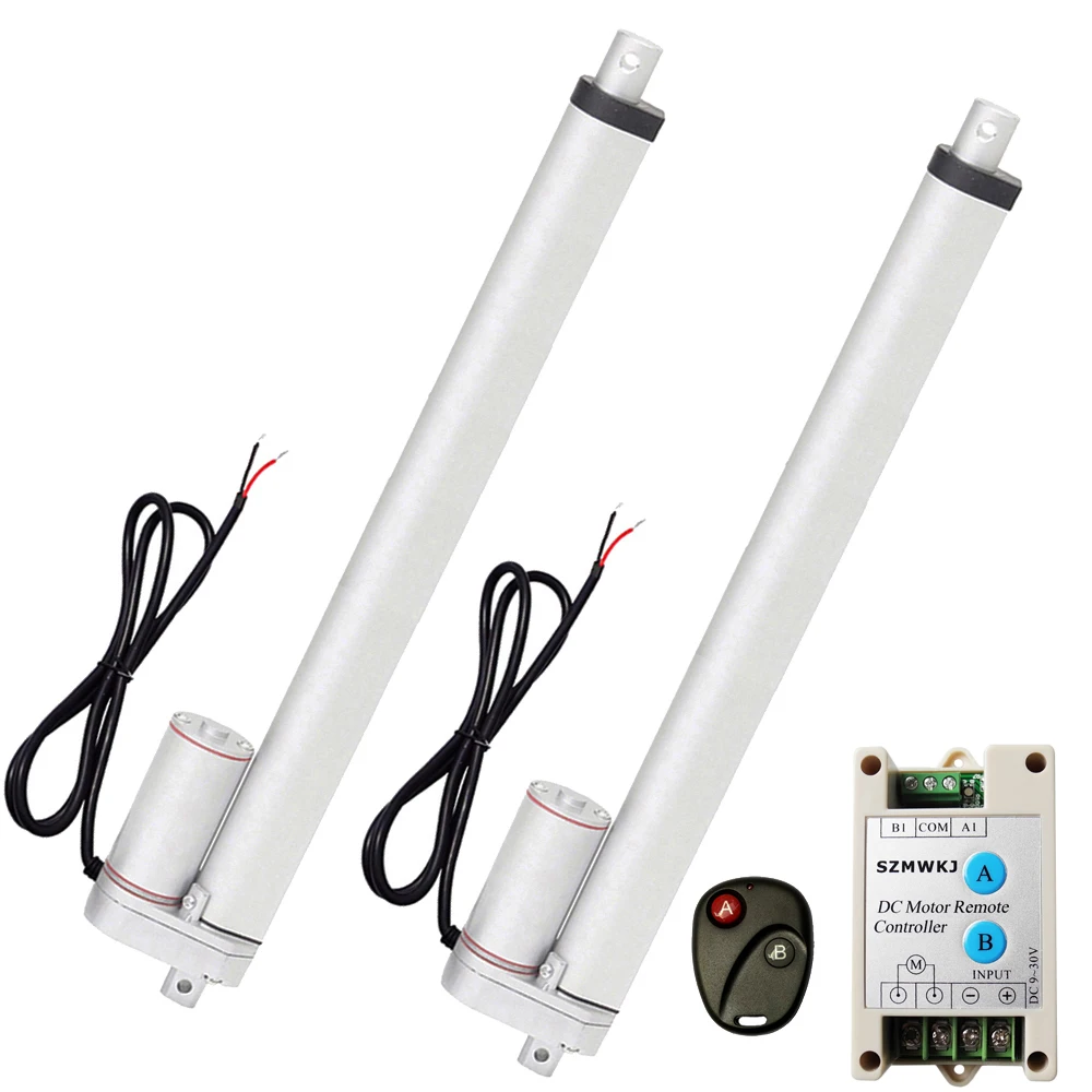 Многофункциональные линейные приводы 450 мм длина хода 18 дюймов Н 12 В 14 мм/секция