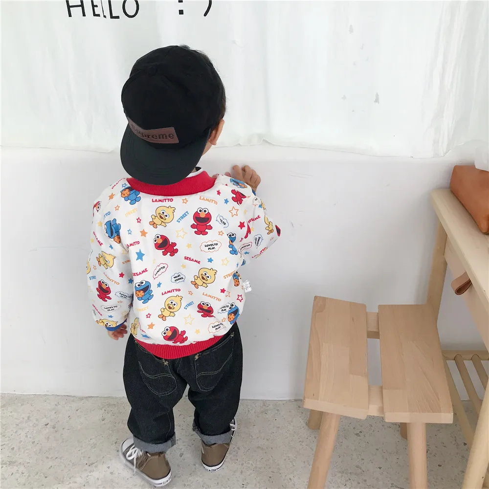 Tonytaobaby/новая осенне-зимняя одежда для мальчиков и девочек, ветрозащитное хлопковое трикотажные пальто Двусторонняя одежда