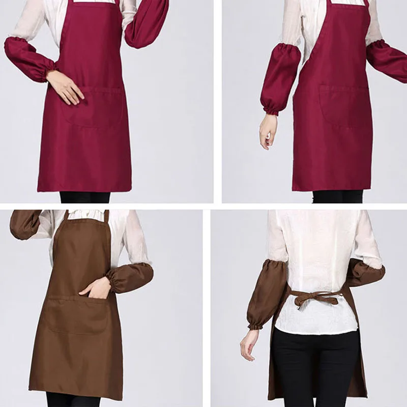 Пользовательский фартук унисекс водонепроницаемый для чистки кухни выпечки