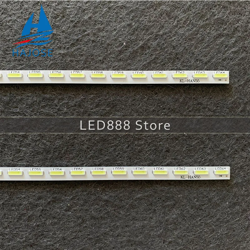 Новый комплект 2 шт. 64 светодиода 596 мм светодиодная полоса для Sony Sharp XBR-55X850C 75.P3C08G001