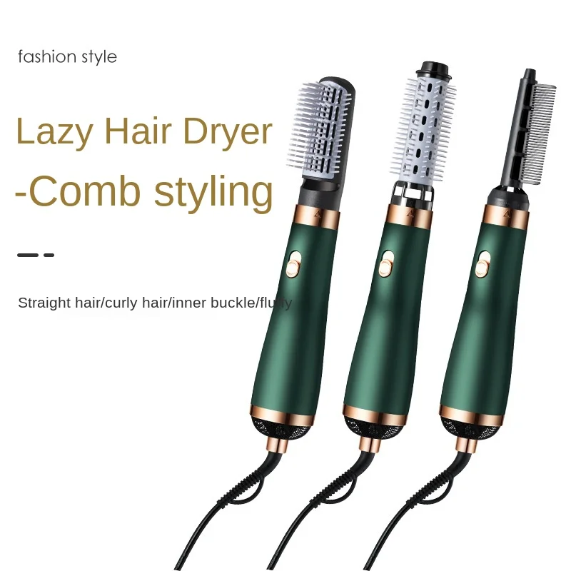 

One Step Hair Dryer Hot Air Brush Hair Straightener Comb Curling Styling Tools Dropshipping 3 in 1 fits wet dry hair