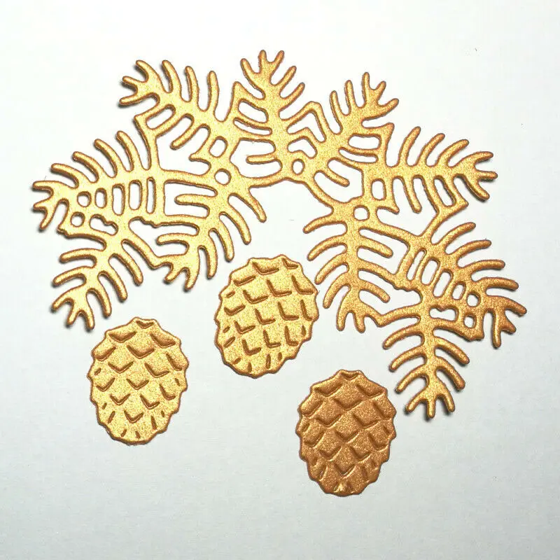 Высечки Pinecone металлические вырезанные штампы рельефное тиснение изготовление