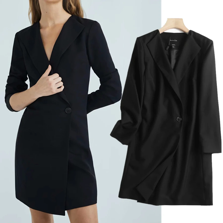 

Elmsk England Style Fashion Women Blazers And Jackets Office Lady Solid Long Sexy Party Dress Blazer Mujer 2021 Blazer Women