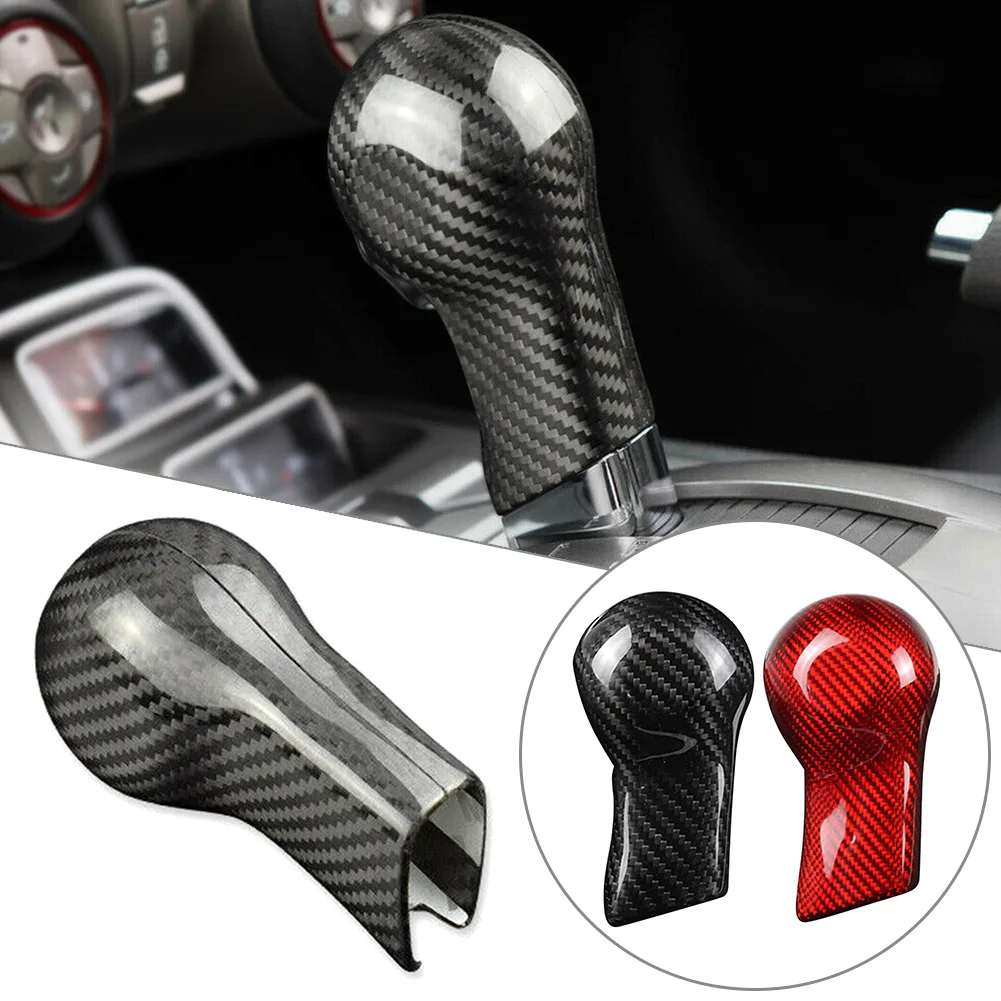 Крышка ручки переключения передач из углеродного волокна для Chevrolet Camaro 2010 2011 2012