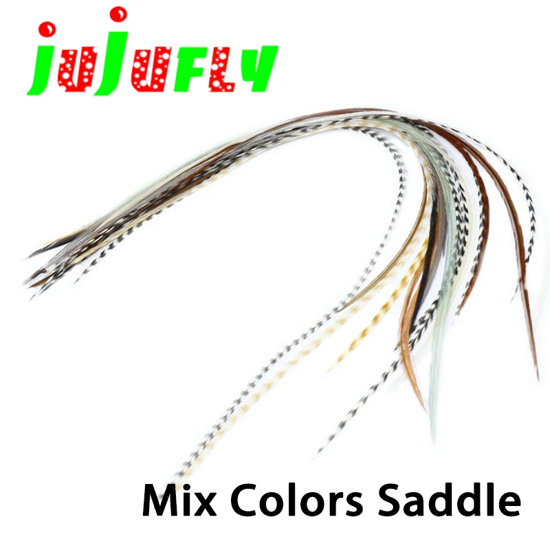 Перья 10 разных цветов натуральные седло для петуха hackle feather 6-9 дюймов длинные