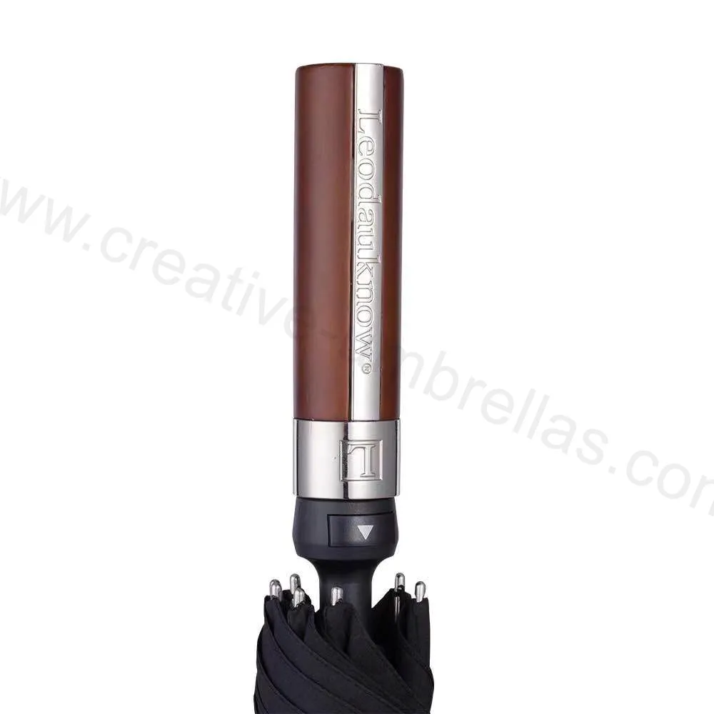 Зонт для гольфа из твердого дерева и сплава 120 см | Дом сад