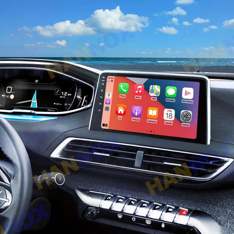 

9-дюймовый Android умный автомобильный радиоприемник для Peugeot 5008 4008 3008 2017 2018 2019 - 2022 GPS-навигация BT WIFI Carplay мультимедийный плеер