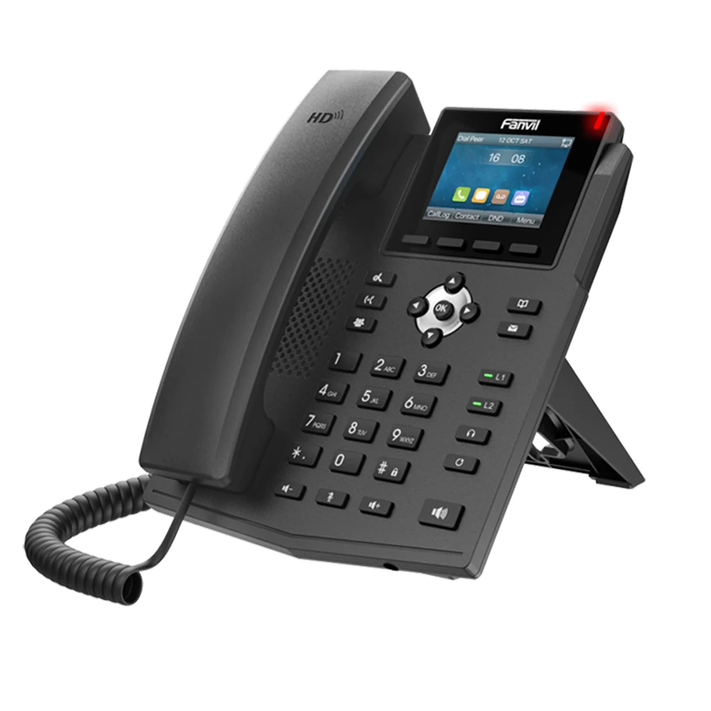 IP телефон Fanvil X3SG 2 8 дюйма HD аудио поддержка EHS беспроводная гарнитура SIP для дома