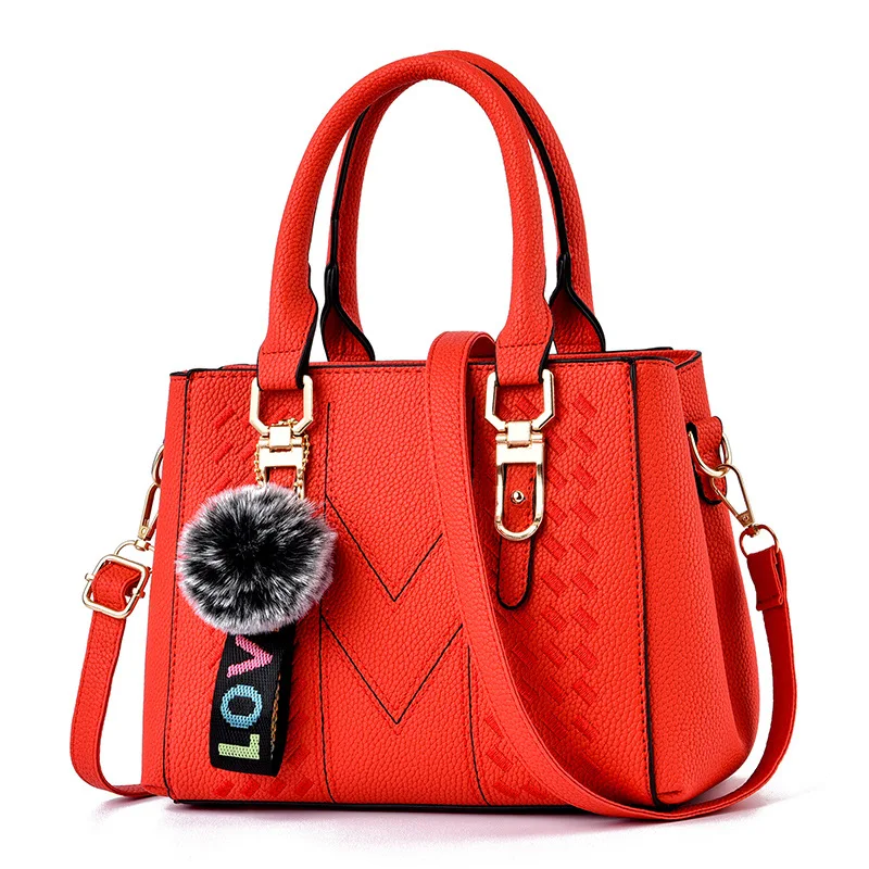 

Women Bag Vintage Casual Tote Fashion Women Messenger Bags Top-Handle Shoulder Handbag Purse Wallet Leather 2021 New