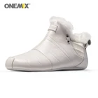 ONEMIX зимние ботинки, черные ботинки, теплая Домашняя обувь, мужские плюшевые слиперы из микрофибры, домашние тапочки, 2020