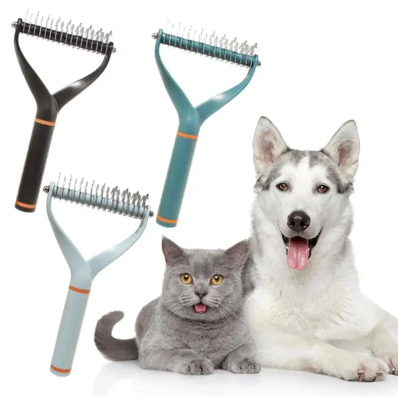

Hair Removal Comb Dogs Cat Fur Trimming Deshedding Brush Tool Matted Hair Curly