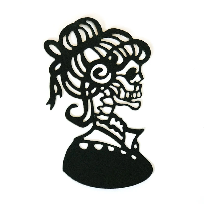 5 9*9 3 см Хэллоуин викторианский костюм женщина металла резки штампы Новый Камея с