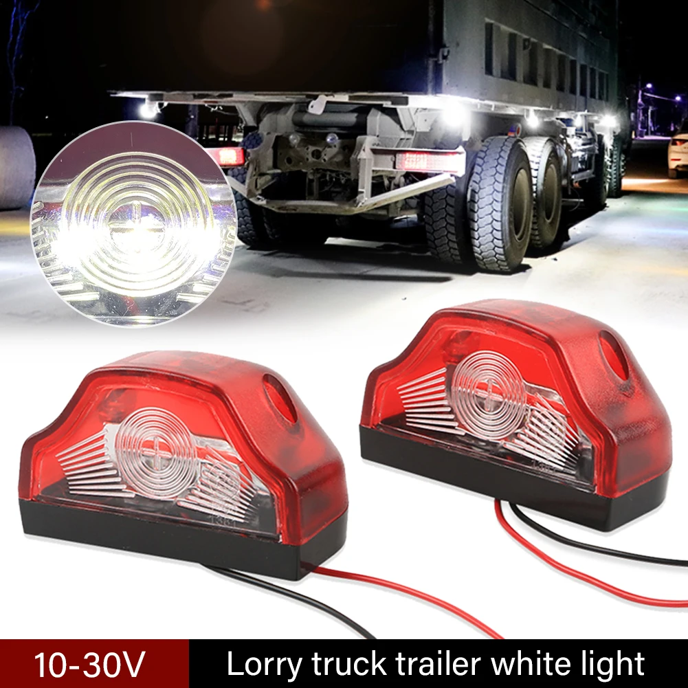 Комплект из 2 предметов 10 30V прицеп Подсветка регистрационного номера белый 3LED E9