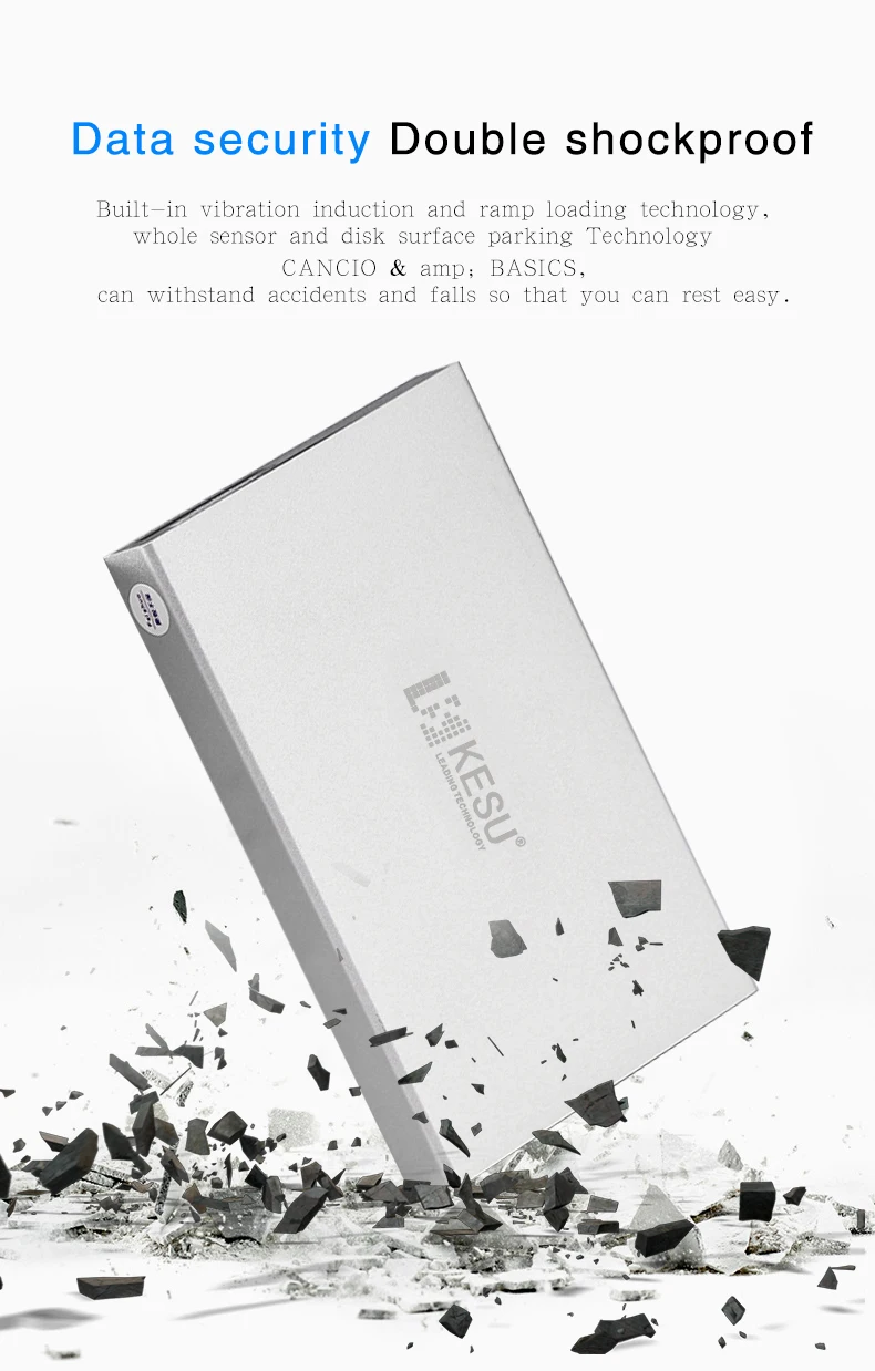 Кесу 2,5 дюймов внешний жесткий диск для хранения 1 ТБ USB3.0 2 ТБ HDD Портативный внешний жесткий диск HD для рабочего стола ноутбука сервер