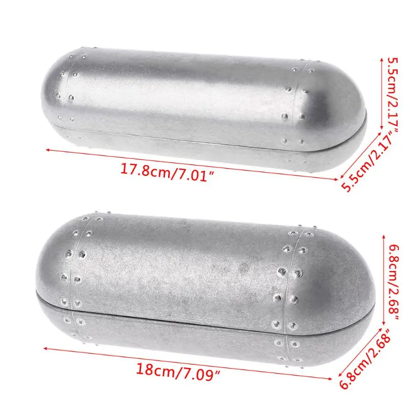 Винтаж Алюминий очки Чехол для очков чтения или держатель солнцезащитных