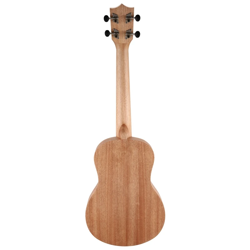 

26 Inch Portable Okoume Wood Ukulele 18 Fret Tenor Ukulele Acoustic Cutaway Wood Color Guitar Mahogany Fit for Beginner Ukulele