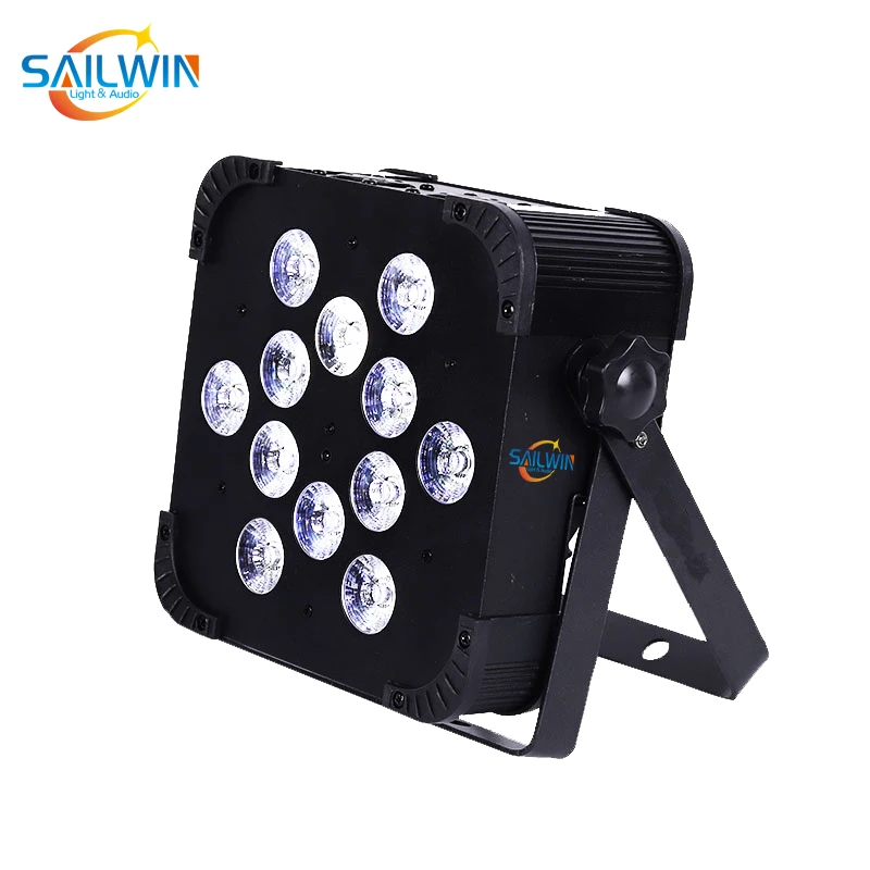 Sailwin 12X ЛОТ 6 в 1 RGBAW UV 12*18 Вт беспроводной DMX LED Flat Par Slim для дискотеки клуба вечерние с