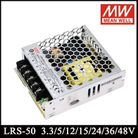 mean well lrs 50 series 50w 85 264v ac to dc 3 3v 5v 12v 15v 24v 36v 48v single output switching power supply meanwell driver