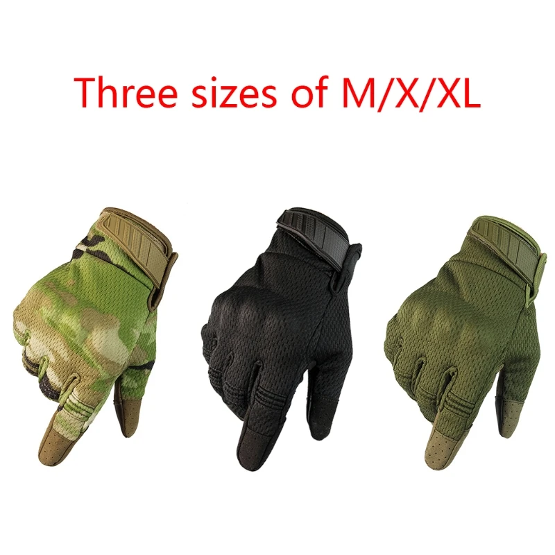 

Motorcycle Gloves Summer Breathable Tactical- Full Finger Gloves Touchscreen Motorbike Riding Cycling Biker Outdoor