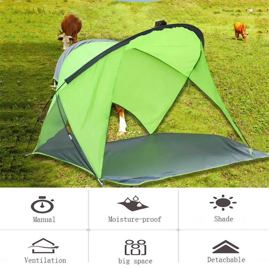 

Beach tent outdoor camping supplies canopy camping beach tent wild double tourist fishing equipment