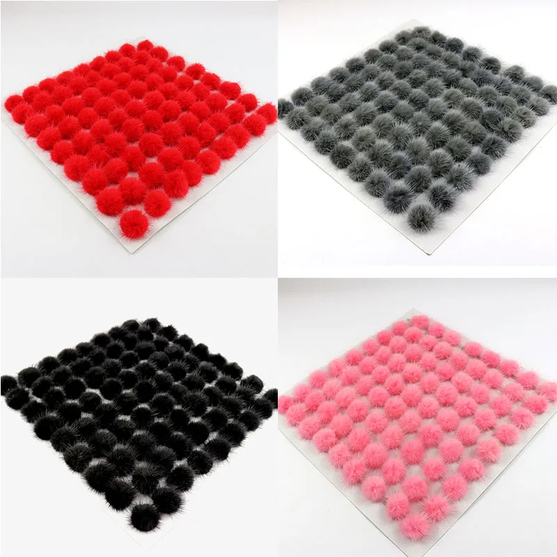 2 шт 3 см пушистые Меховые помпоны сумки аксессуары для одежды анти пресс