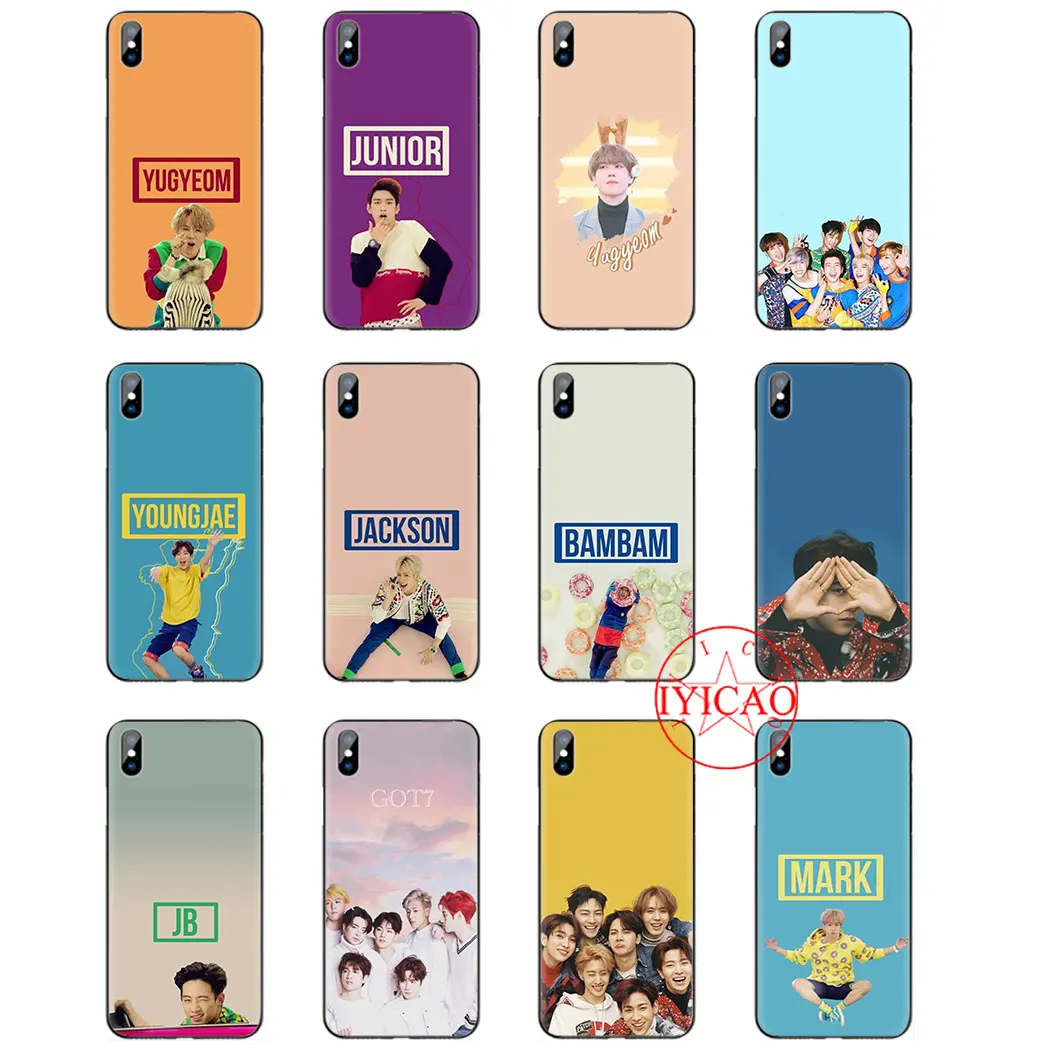 Got7 K поп получил 7 мягкий чехол для iPhone 5 6 8 11 5S 6s плюс XR XSMax Max Pro крышка | Мобильные