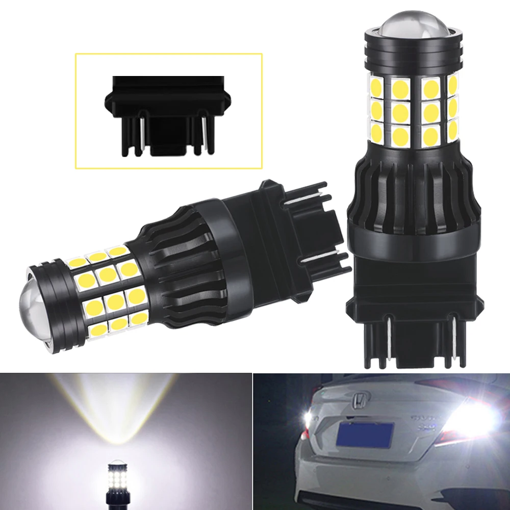 

2x T25 3156 3157 1156 P21W BA15S LED Bulb Turn Signal Light 1157 BAY15D 7443 Car LED Lamp 2835 SMD Chipset DC Amber White Red