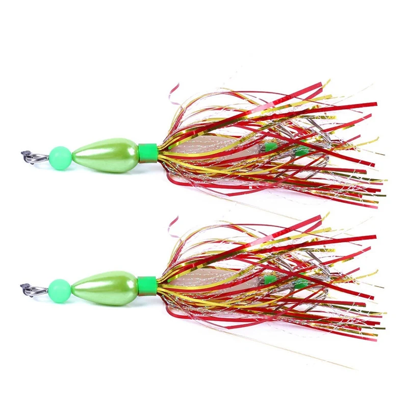 2 шт./компл. рыболовные приманки Светящиеся кальмары джиг Крючки с поворотной