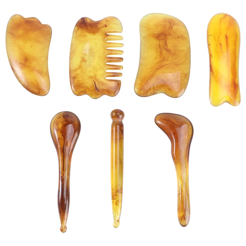 

Скребок для массажа, бриллиантовая пластина для лица и тела, 7 шт.