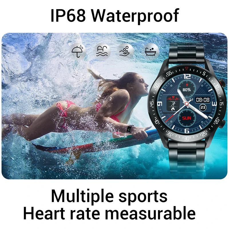 lige 2021 new full touch smart watch men sports clock ip68 waterproof heart rate monitor smartwatch for ios android phone box free global shipping