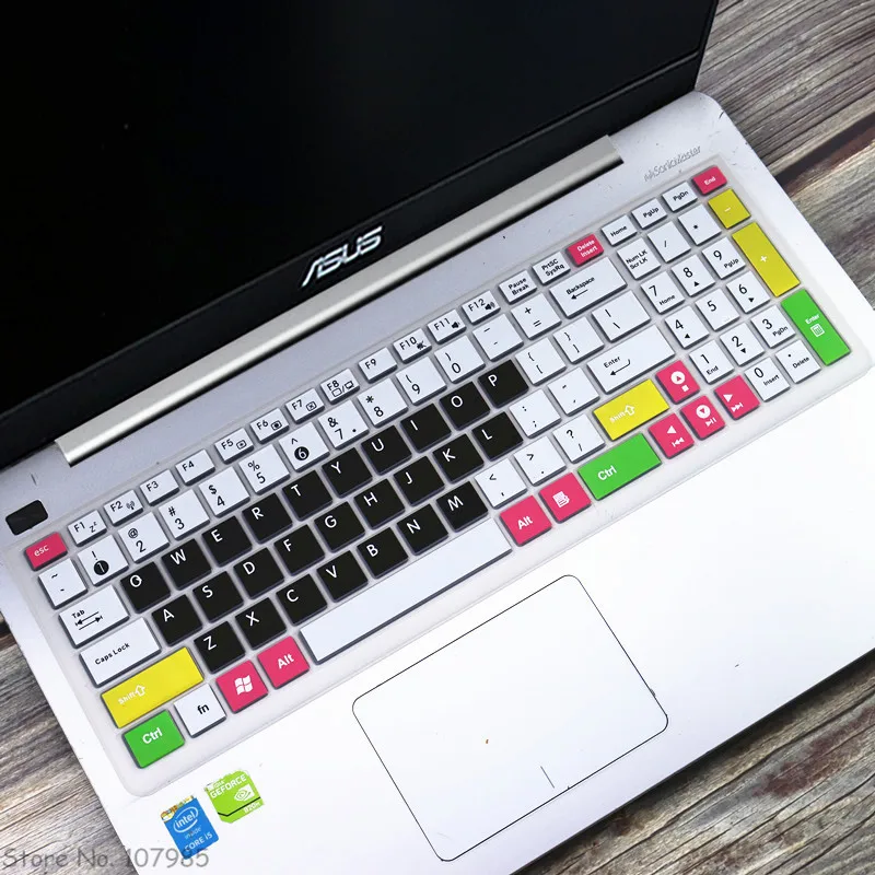 Силиконовый чехол для клавиатуры ноутбука Asus 15 6 дюймов K501U K501L R510L VM590Z A501L F556U F556UV