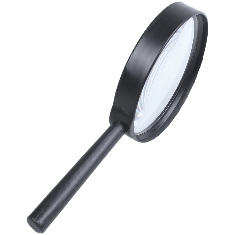 Черное портативное увеличительное стекло 75 мм для чтения | Инструменты