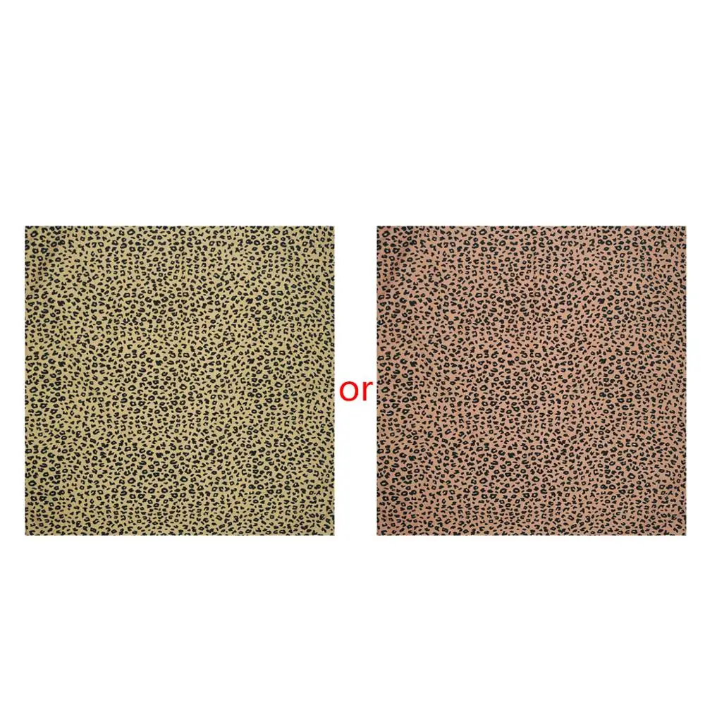 Богемный винтажный хлопковый квадратный шарф унисекс с леопардовым принтом