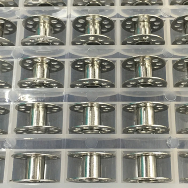 

Sewing Machine Empty Bobbin Set of 25 Plastic Sewing Machine Spool Storage Box
