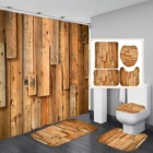 Водонепроницаемая занавеска для ванной с 3d принтом, s-образная простая занавеска для ванной 180*200, Полиэстеровая ткань для ванной, домашний декор