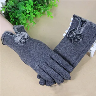 G032 Gray VIIANLES/кружевные кашемировые перчатки, женские модные теплые зимние теплые перчатки, лыжные ветрозащитные защита для рук, удобные перчатки - Color: G032 Gray