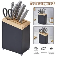 kitchen knife holder stainless steel knife organizer space save scissor storage unique slot design to protect blades for kitchen