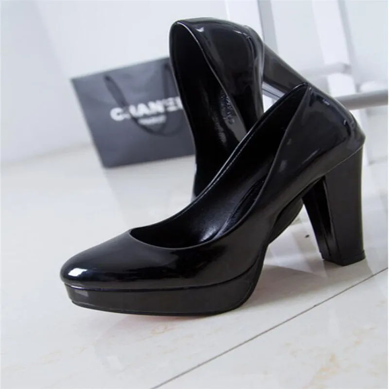 

Big Size 34-42 11 10 Womens Platform Pumps Shoes for woman high heels White wedding Shoes zapatos mujer Spring red boat shoes