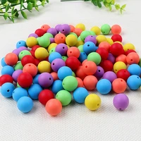 12mmbaby teether silicone beads 150pcs diy pacifier chain bracelet bpa free food grade silicone bracelet newborn teething toys