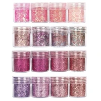 45 boxes nail glitter holographic chunky glitters nail art decorations 3d cosmetic sequins for body face hair makeup