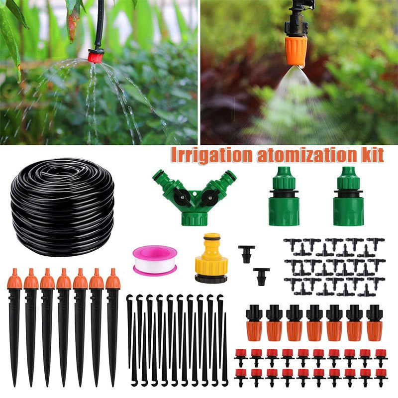 

149pcs Fogger Cooling Automatic Drip Watering Irrigation System Equipment Set Garden Vegetable Greenhouse Lawn шланг для полива
