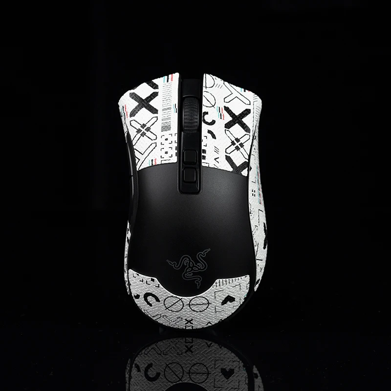 Нескользящая мышь наклейка для Razer DeathAdder V2 X Design беспроводная боковая крышка