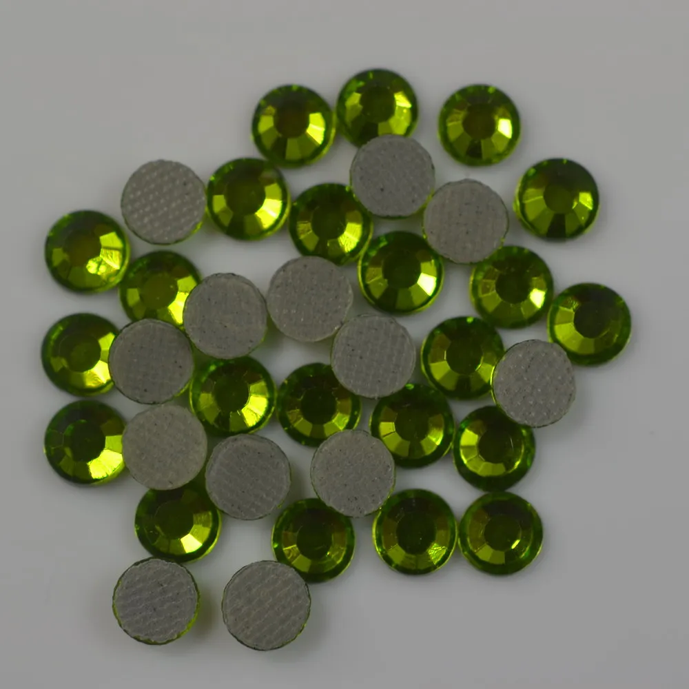 Korean Peridot Rhinestone SS6 to SS30 lead free crystals стразы и декорации hotfix flat back stone for clothing dress bags | Дом