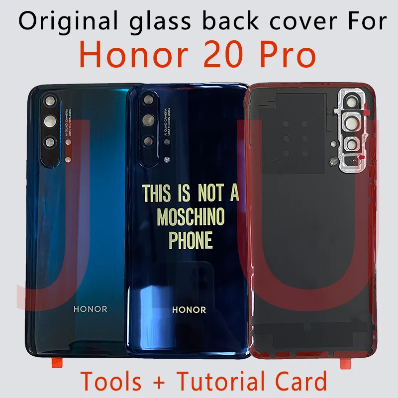 Оригинальная задняя крышка для Huawei Honor 20 pro Крышка батарейного отсека корпус