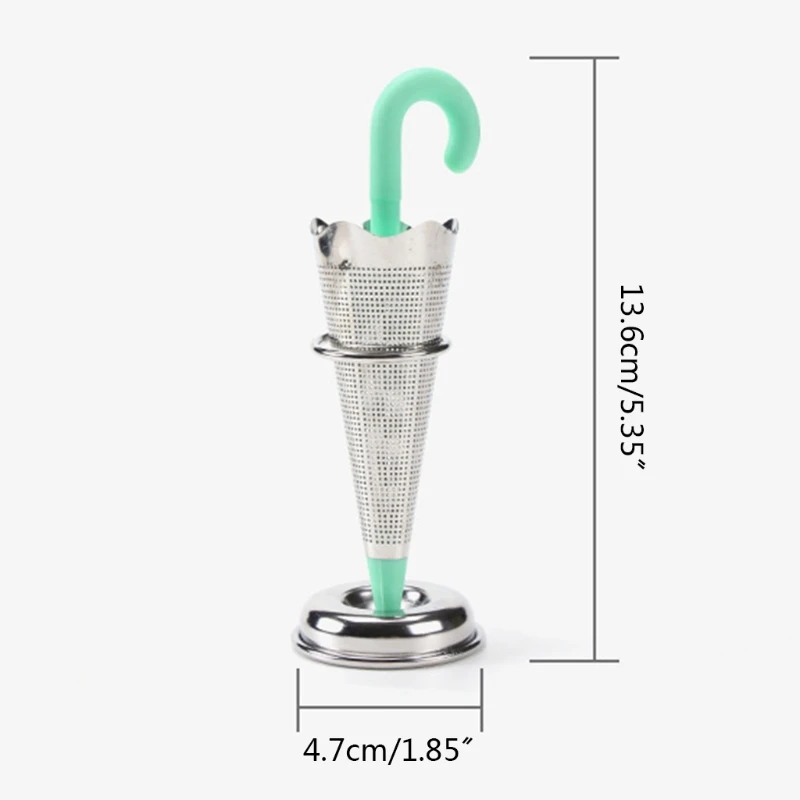 Нержавеющая сталь Чай заварки зонтик Форма силиконовый травяная специя