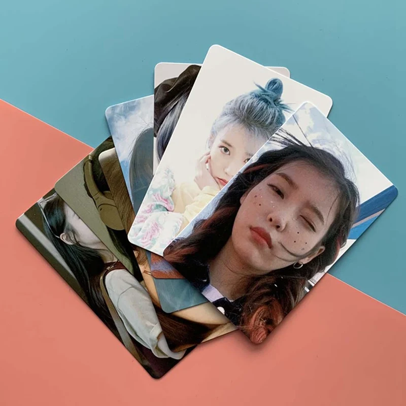 10Pcs/Set IU Ji Eun KPOP New Album Self Made Paper Lomo Card Photo Poster Photocard Fans Gift Collection | Канцтовары для офиса и