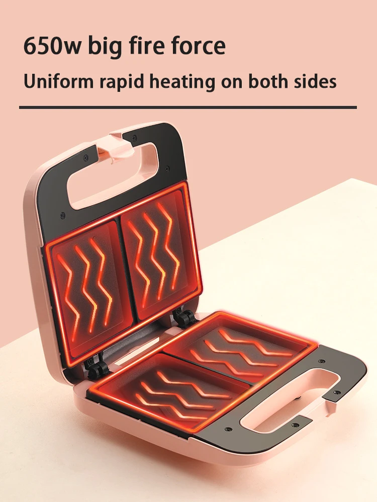 

Electric Sandwich Maker Breakfast Maker Household Multifunctional Non-stick Baking Pan Sandwich Maker Toast Pressure Toaster