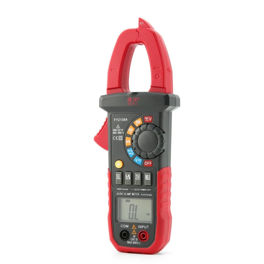 Ручной цифровой клещи мультиметр AC/DC Вольт Ом темп тока Напряжение NCV тестер